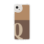 スリムプロテクションケース［ オリジナル - initial two tone - Q brown ］