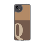 スリムプロテクションケース［ オリジナル - initial two tone - Q brown ］