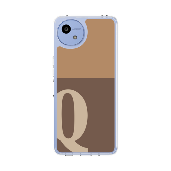 スリムプロテクションケース［ オリジナル - initial two tone - Q brown ］