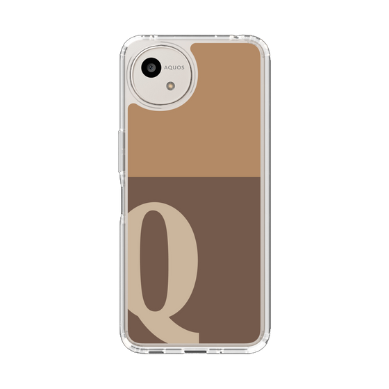 スリムプロテクションケース［ オリジナル - initial two tone - Q brown ］