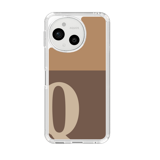 スリムプロテクションケース［ オリジナル - initial two tone - Q brown ］