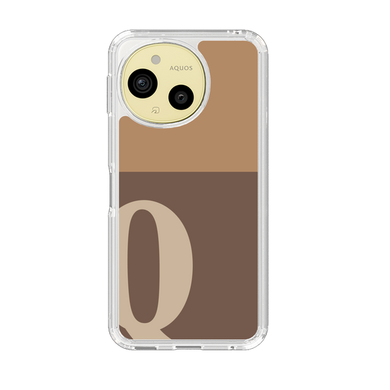スリムプロテクションケース［ オリジナル - initial two tone - Q brown ］