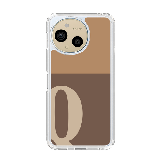 スリムプロテクションケース［ オリジナル - initial two tone - Q brown ］