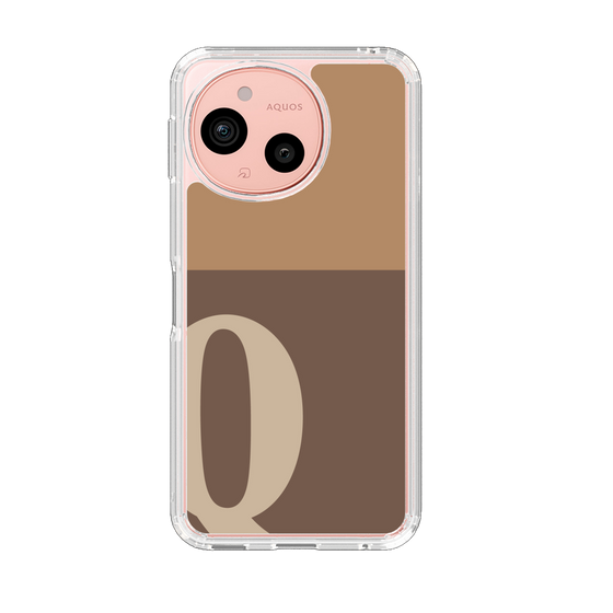 スリムプロテクションケース［ オリジナル - initial two tone - Q brown ］