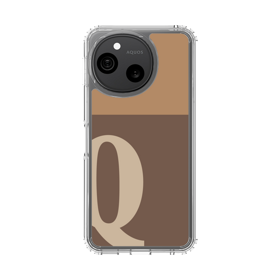 スリムプロテクションケース［ オリジナル - initial two tone - Q brown ］