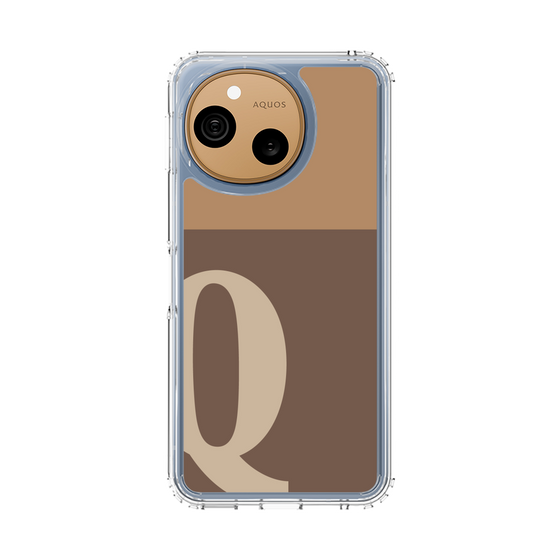 スリムプロテクションケース［ オリジナル - initial two tone - Q brown ］