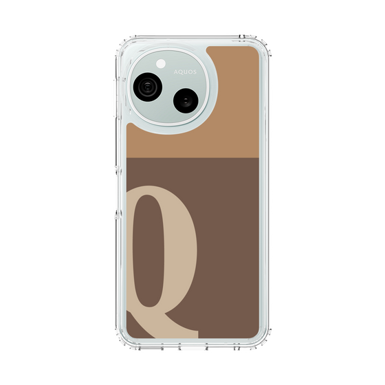 スリムプロテクションケース［ オリジナル - initial two tone - Q brown ］