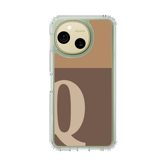 スリムプロテクションケース［ オリジナル - initial two tone - Q brown ］