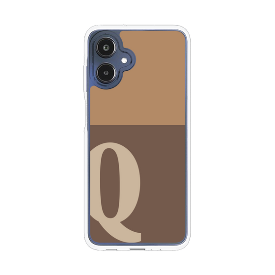 スリムプロテクションケース［ オリジナル - initial two tone - Q brown ］
