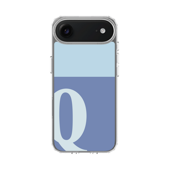 スリムプロテクションケース［ オリジナル - initial two tone - Q blue ］