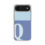 スリムプロテクションケース［ オリジナル - initial two tone - Q blue ］
