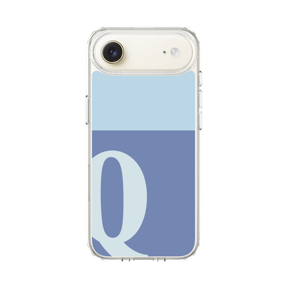 スリムプロテクションケース［ オリジナル - initial two tone - Q blue ］