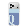 スリムプロテクションケース［ オリジナル - initial two tone - Q blue ］