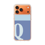 スリムプロテクションケース［ オリジナル - initial two tone - Q blue ］
