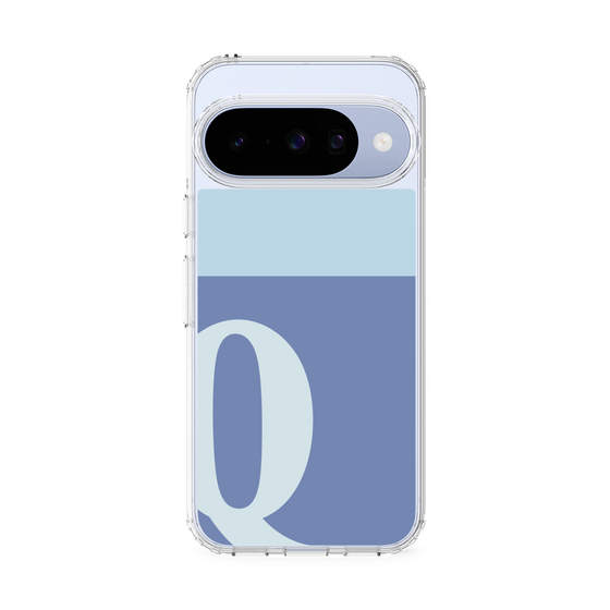 スリムプロテクションケース［ オリジナル - initial two tone - Q blue ］