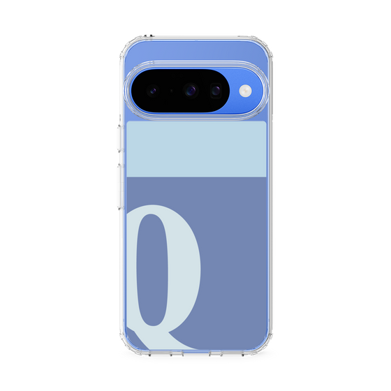 スリムプロテクションケース［ オリジナル - initial two tone - Q blue ］