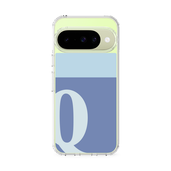 スリムプロテクションケース［ オリジナル - initial two tone - Q blue ］