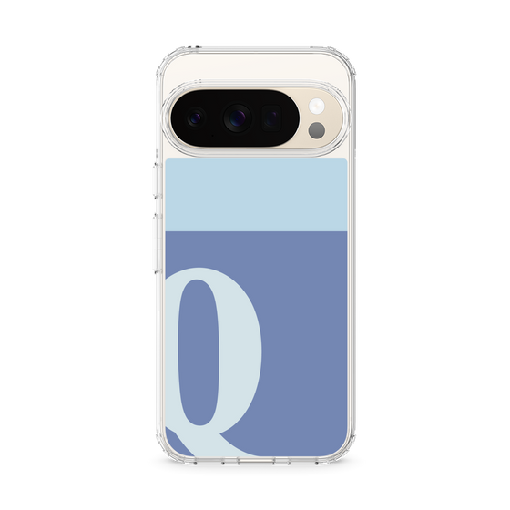 スリムプロテクションケース［ オリジナル - initial two tone - Q blue ］