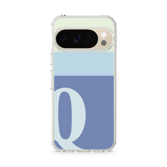 スリムプロテクションケース［ オリジナル - initial two tone - Q blue ］