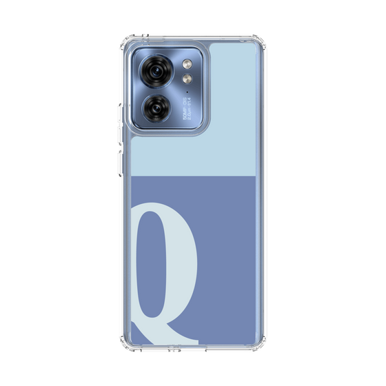 スリムプロテクションケース［ オリジナル - initial two tone - Q blue ］