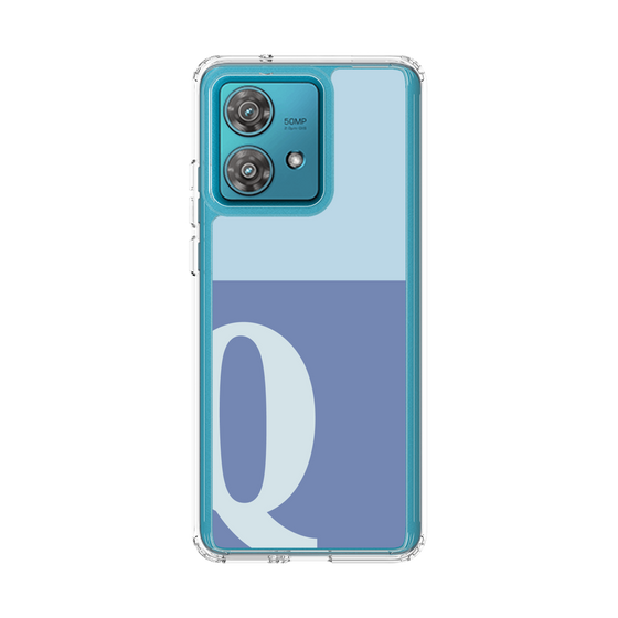 スリムプロテクションケース［ オリジナル - initial two tone - Q blue ］