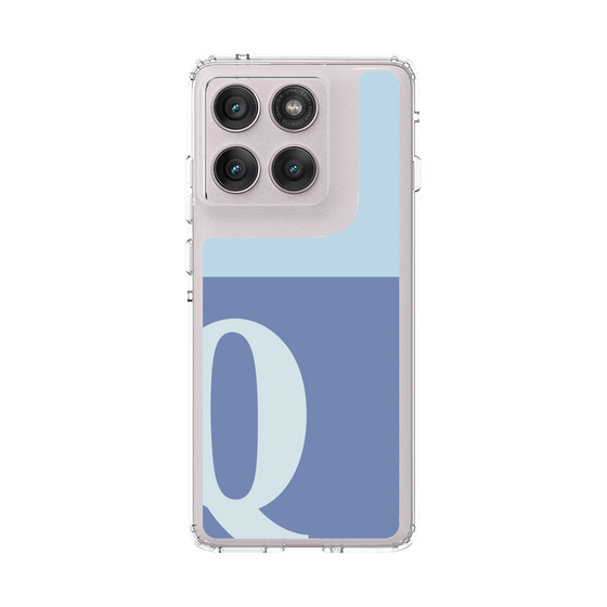 スリムプロテクションケース［ オリジナル - initial two tone - Q blue ］