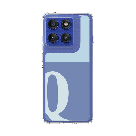 スリムプロテクションケース［ オリジナル - initial two tone - Q blue ］