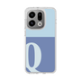 スリムプロテクションケース［ オリジナル - initial two tone - Q blue ］