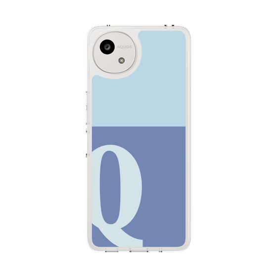 スリムプロテクションケース［ オリジナル - initial two tone - Q blue ］