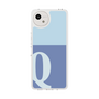 スリムプロテクションケース［ オリジナル - initial two tone - Q blue ］