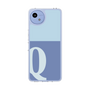 スリムプロテクションケース［ オリジナル - initial two tone - Q blue ］