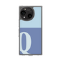 スリムプロテクションケース［ オリジナル - initial two tone - Q blue ］