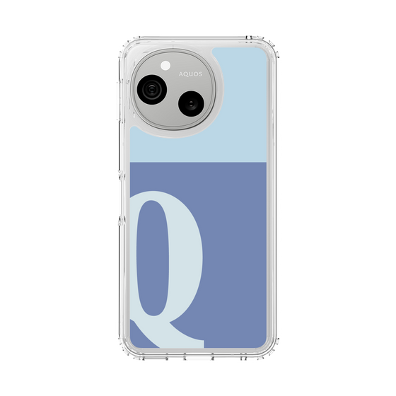 スリムプロテクションケース［ オリジナル - initial two tone - Q blue ］