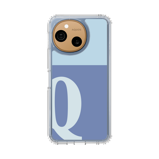 スリムプロテクションケース［ オリジナル - initial two tone - Q blue ］