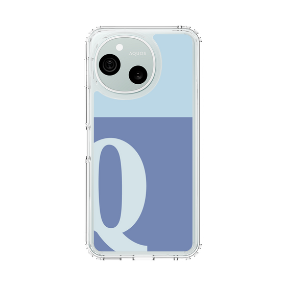スリムプロテクションケース［ オリジナル - initial two tone - Q blue ］