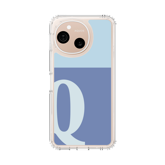 スリムプロテクションケース［ オリジナル - initial two tone - Q blue ］
