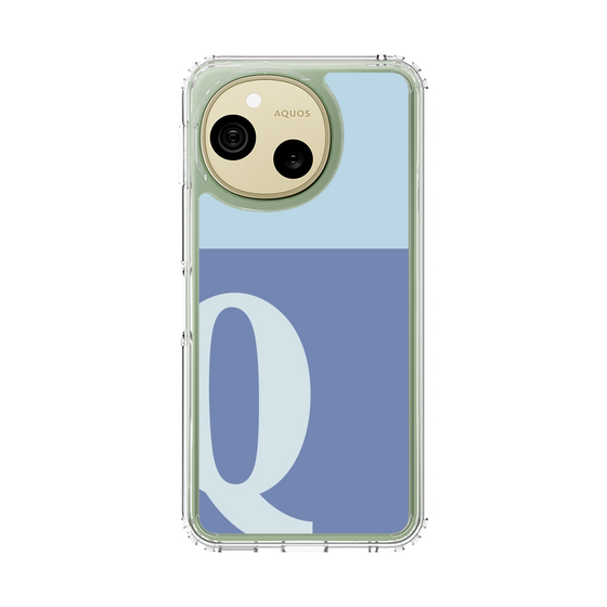 スリムプロテクションケース［ オリジナル - initial two tone - Q blue ］