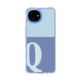 スリムプロテクションケース［ オリジナル - initial two tone - Q blue ］