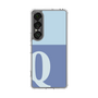 スリムプロテクションケース［ オリジナル - initial two tone - Q blue ］