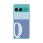 スリムプロテクションケース［ オリジナル - initial two tone - Q blue ］