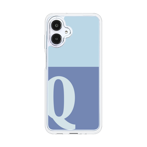 スリムプロテクションケース［ オリジナル - initial two tone - Q blue ］