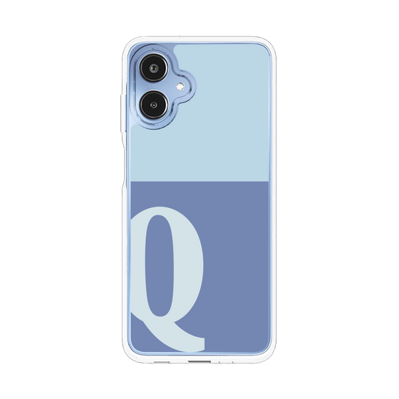 スリムプロテクションケース［ オリジナル - initial two tone - Q blue ］