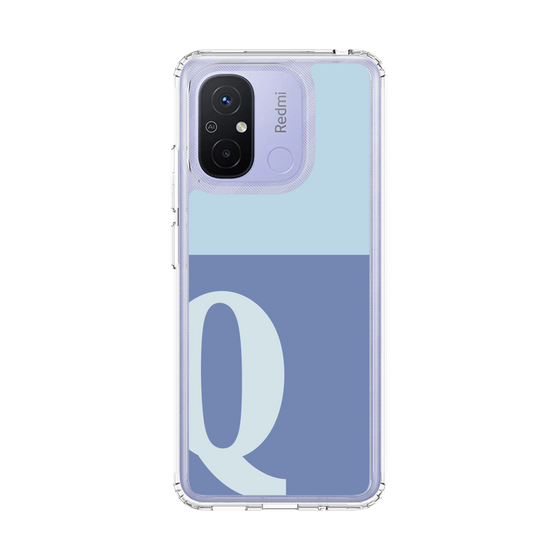 スリムプロテクションケース［ オリジナル - initial two tone - Q blue ］
