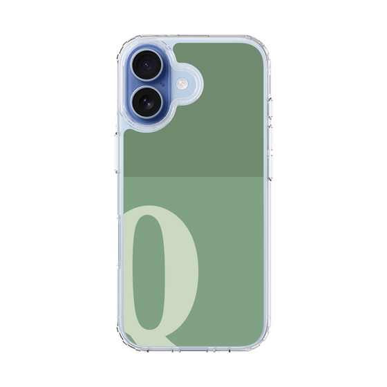 スリムプロテクションケース［ オリジナル - initial two tone - Q green ］