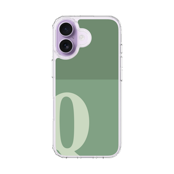 スリムプロテクションケース［ オリジナル - initial two tone - Q green ］