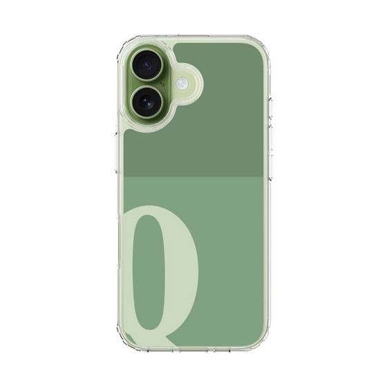 スリムプロテクションケース［ オリジナル - initial two tone - Q green ］