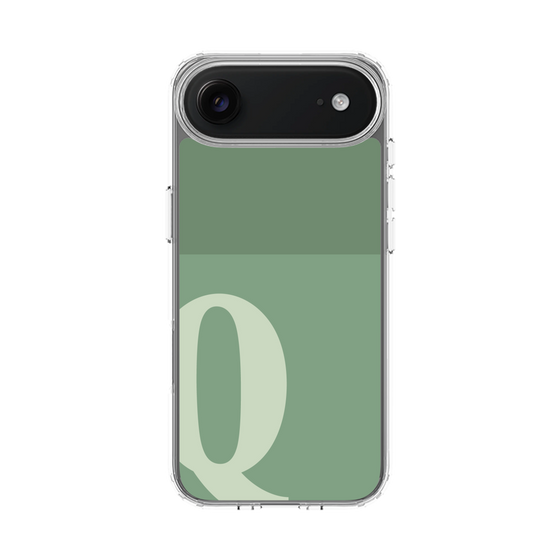 スリムプロテクションケース［ オリジナル - initial two tone - Q green ］