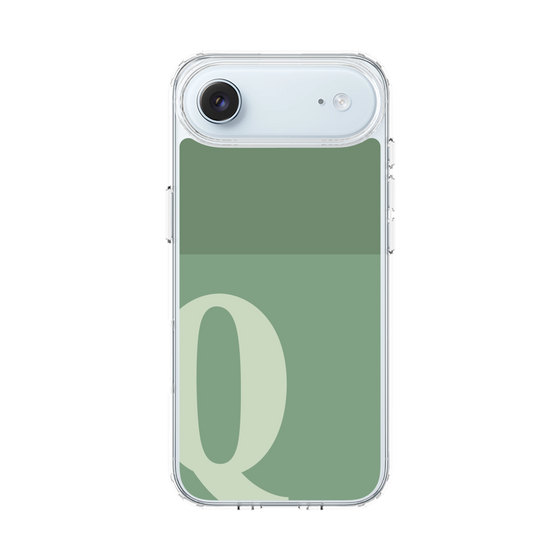 スリムプロテクションケース［ オリジナル - initial two tone - Q green ］