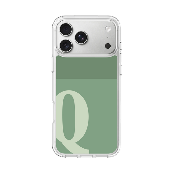 スリムプロテクションケース［ オリジナル - initial two tone - Q green ］
