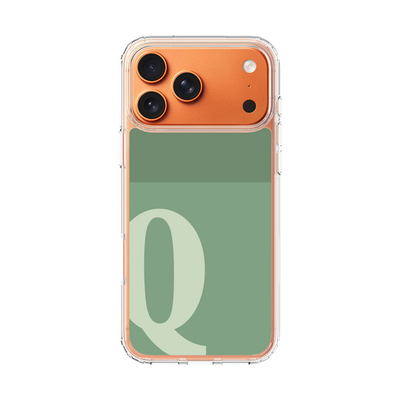 スリムプロテクションケース［ オリジナル - initial two tone - Q green ］